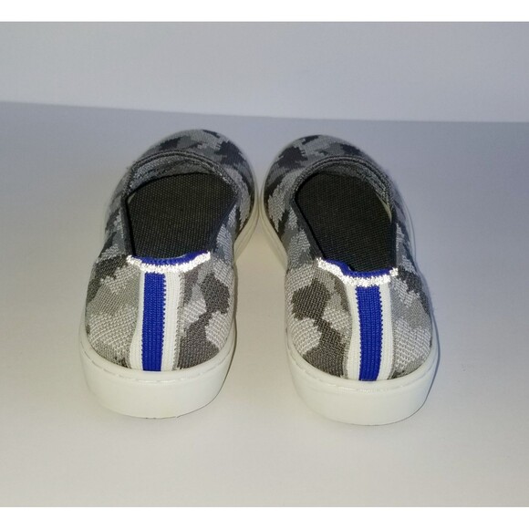 ROTHY'S Kids Slip On Sneakers Gray Camo Sz 4 36 Flat Washable Comfort Shoes - Picture 9 of 16